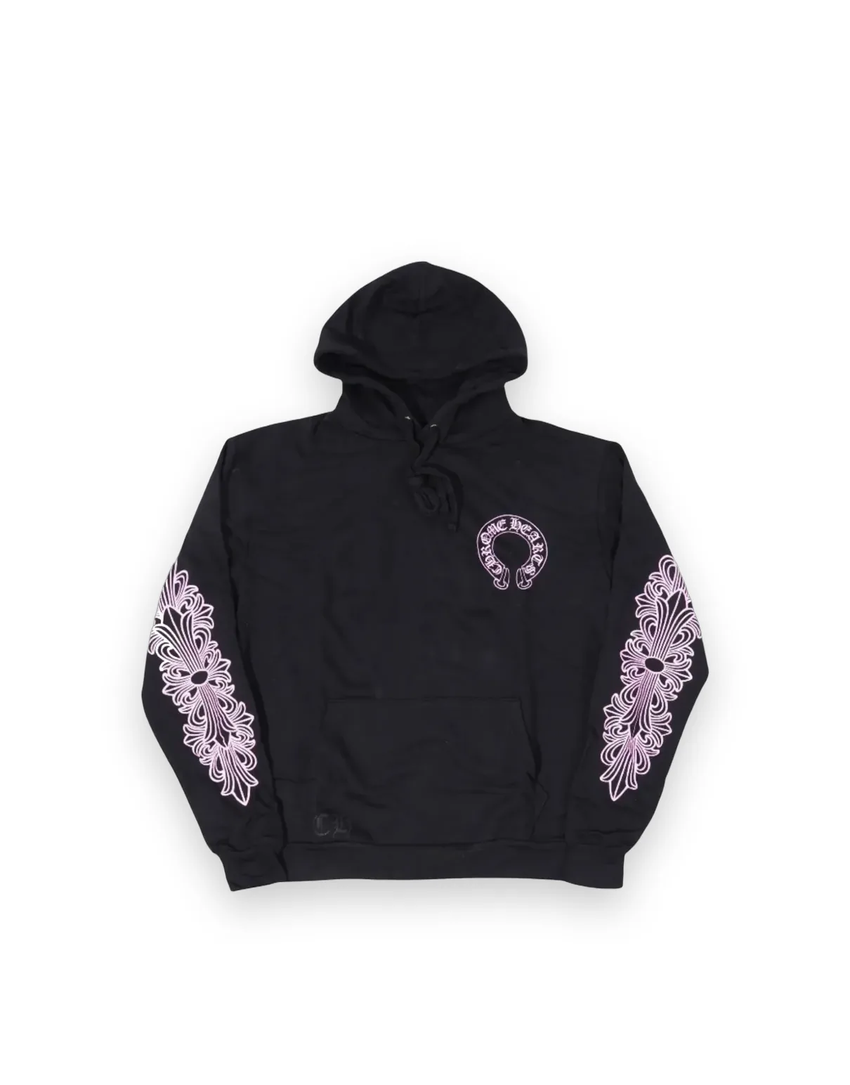 Chrome Hearts Glitter Shoulder Floral Logo hoodie 1