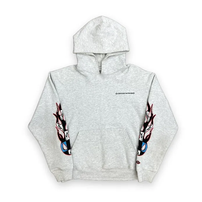 Chrome Hearts Matty Boy Brain Hoodie Heather Grey 1