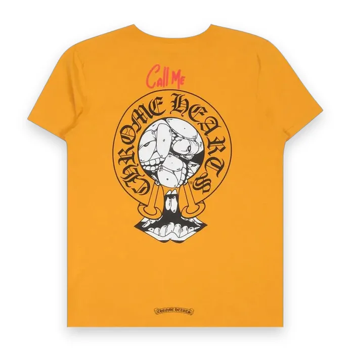 Chrome Hearts Matty Boy Call Me T-Shirt Yellow 1
