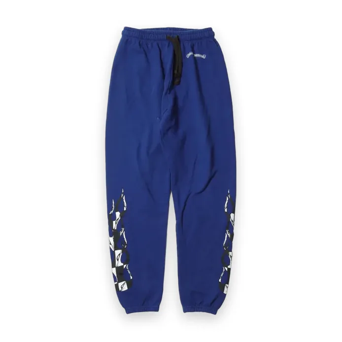 Chrome Hearts Matty Boy Flame Sweatpants Blue 1