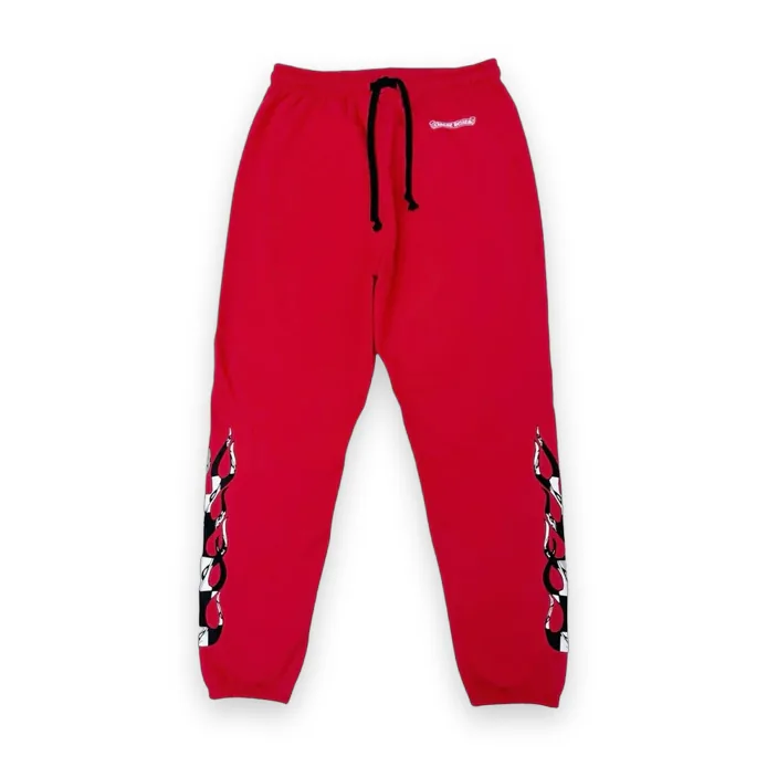 Chrome Hearts Matty Boy Flame Sweatpants Red 1
