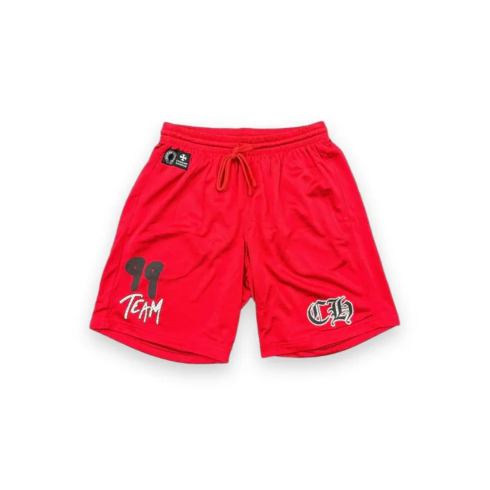 Chrome Hearts Matty Boy FORM Team Mesh Shorts Red 1