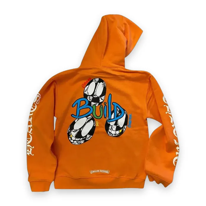 Chrome Hearts Matty Boy Link & Build Hoodie Orange 1